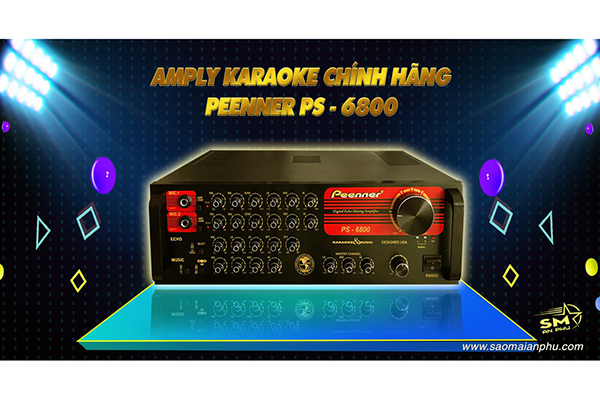 Ampli karaoke Amply nghe nhạc gia đình PEENNER PS-6800 HÀNG CAO CẤP
